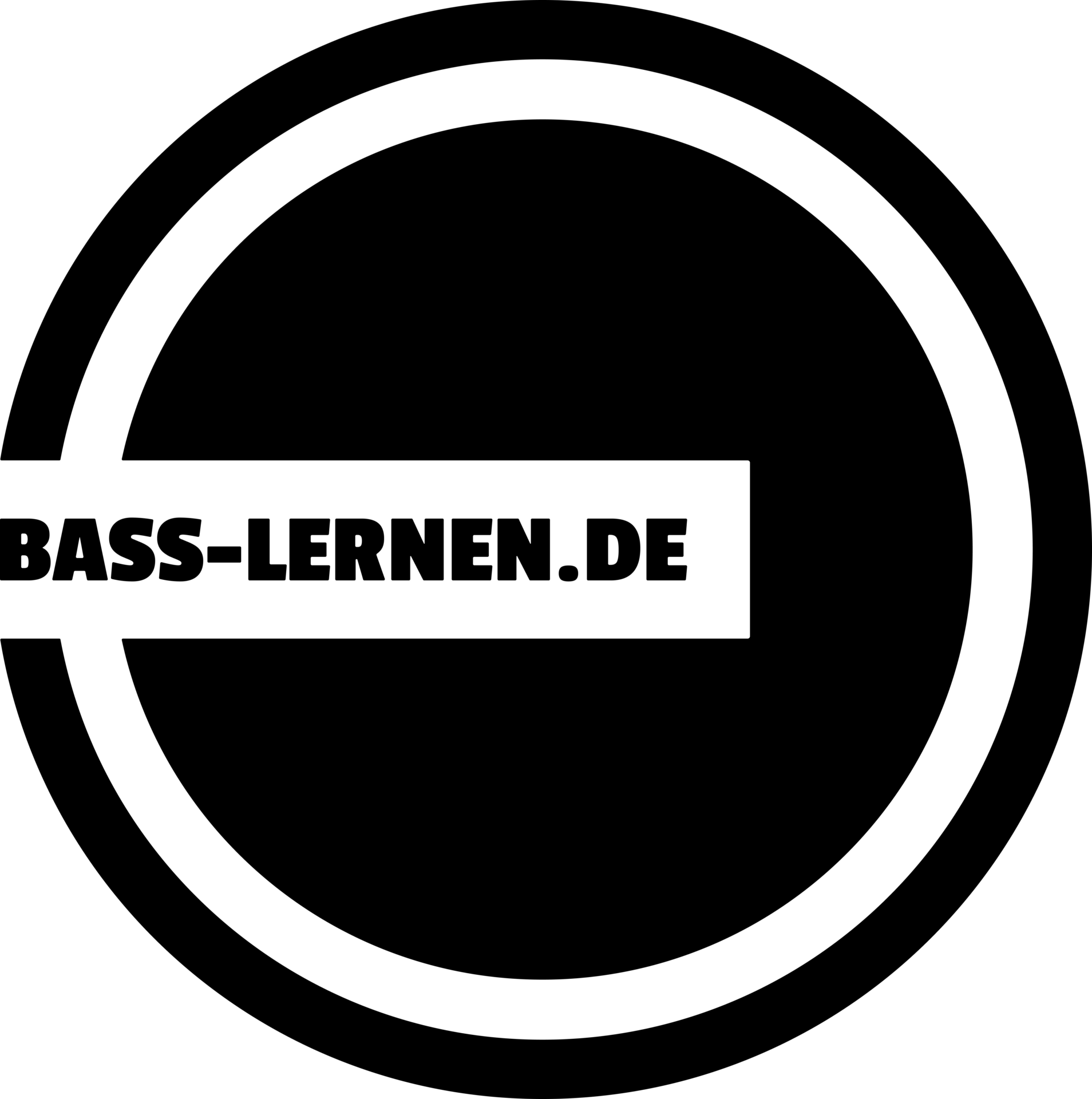 Bass lernen Noten Übungen Shop Logo